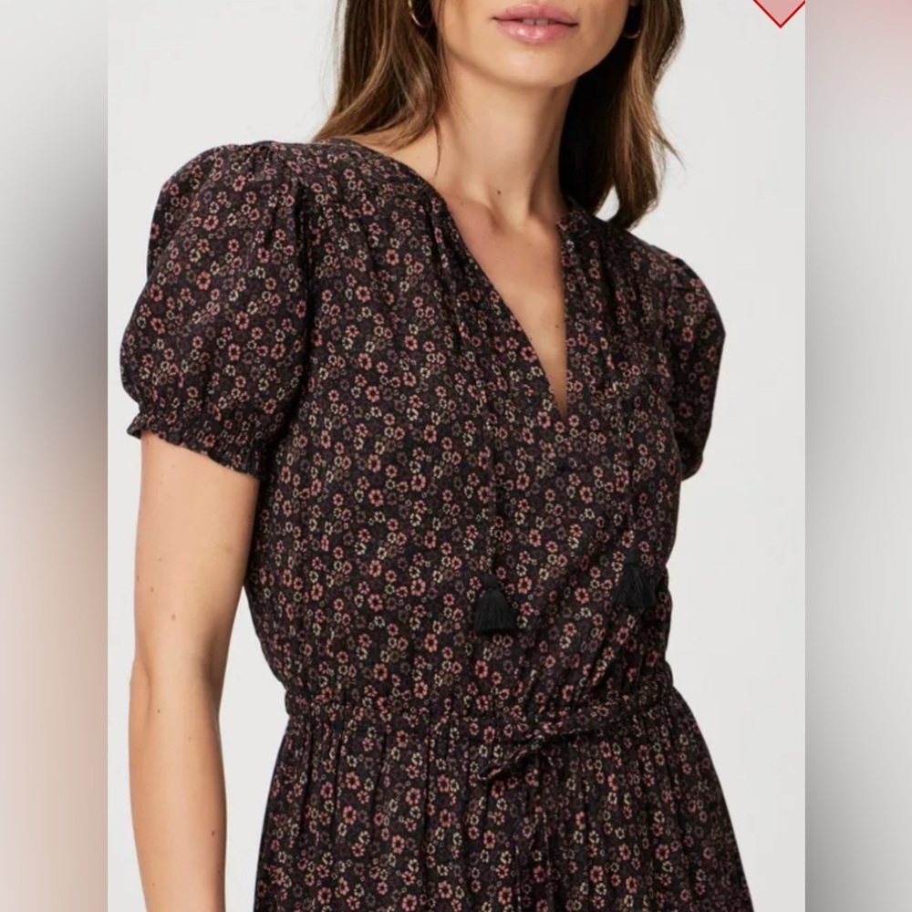 PAIGE Siera Midi Dress, Size 8 - Picture 3 of 15